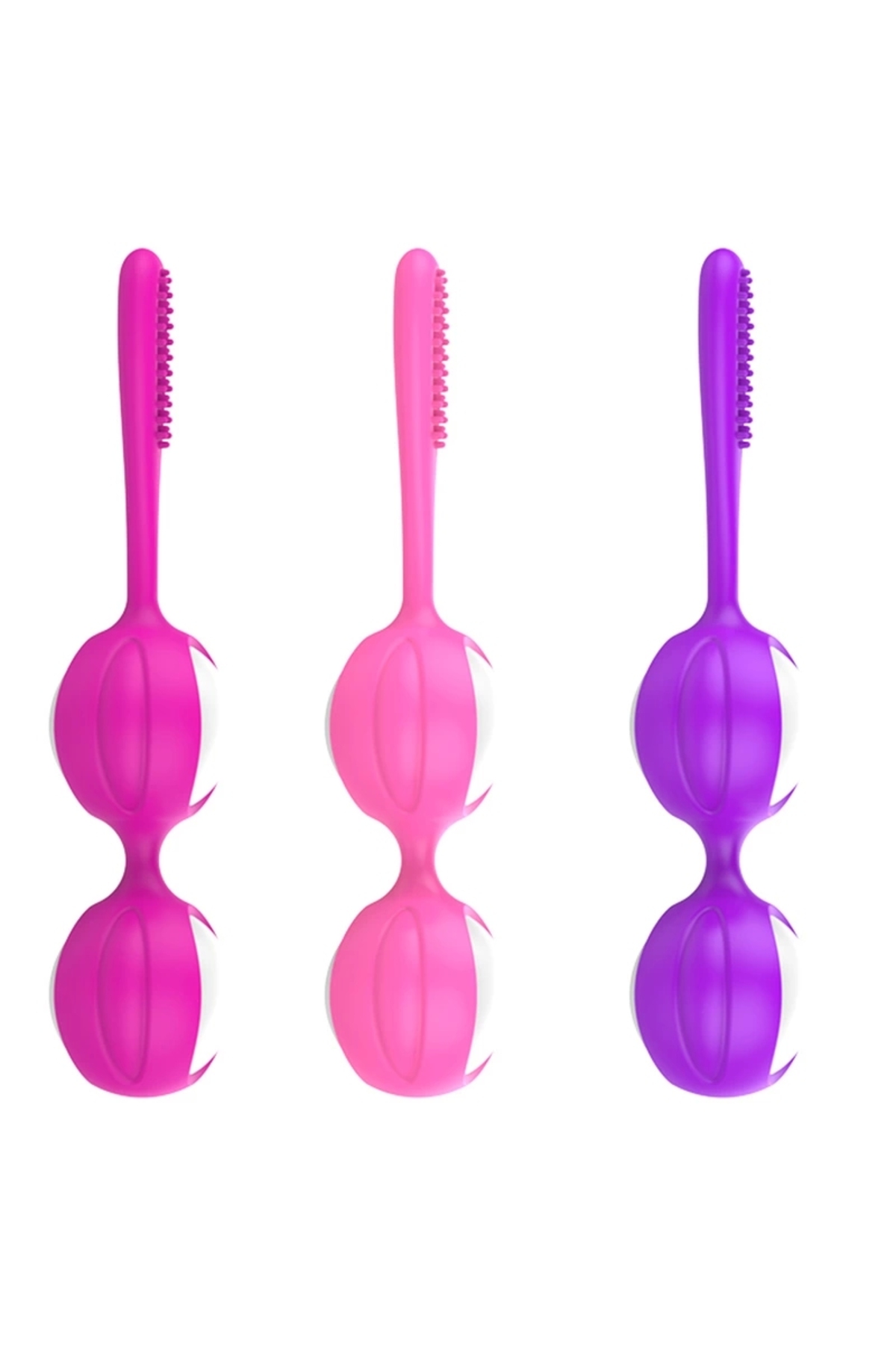 Kegel Egzersiz Topları | Tırtıklı Başlı İkili Büyük Top