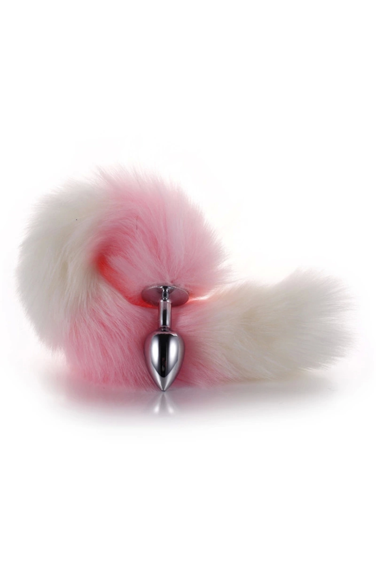 Pembe Yapay Kürklü Anal Tıkaç Plug