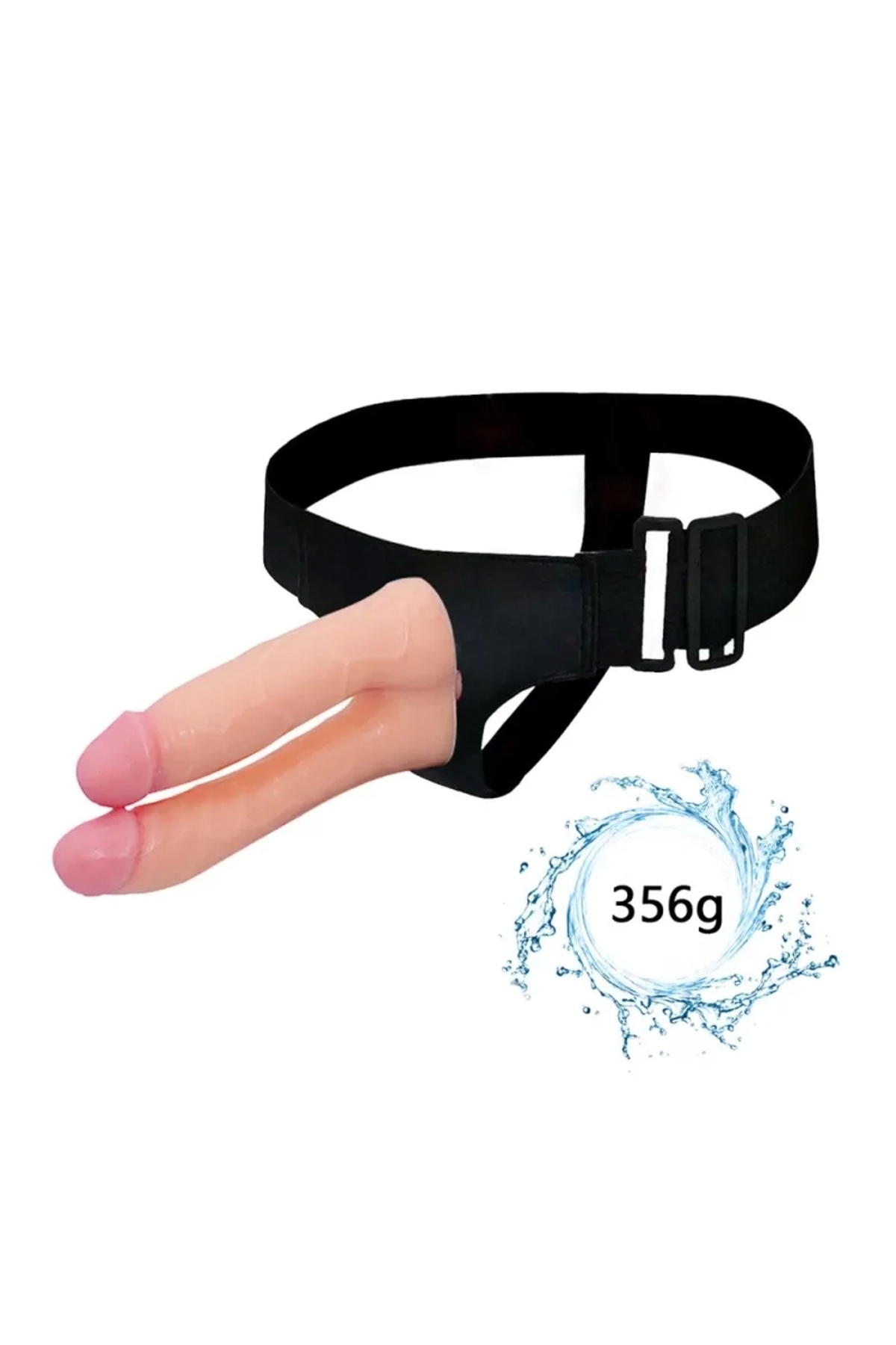 Belden Bağlamalı Kemer Realistik Çift Penis 11.5 / 13 Cm