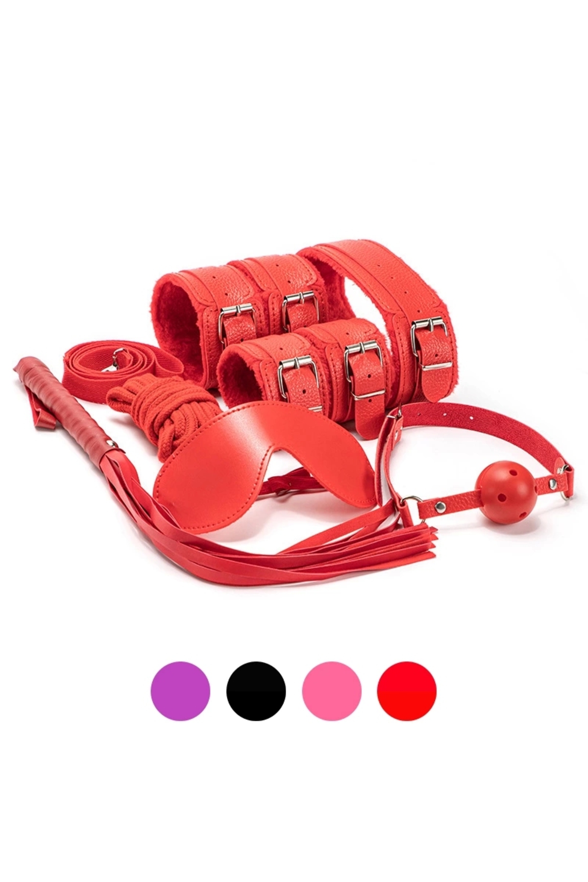 Peluş SM Bondage Kiti - 7 Parça