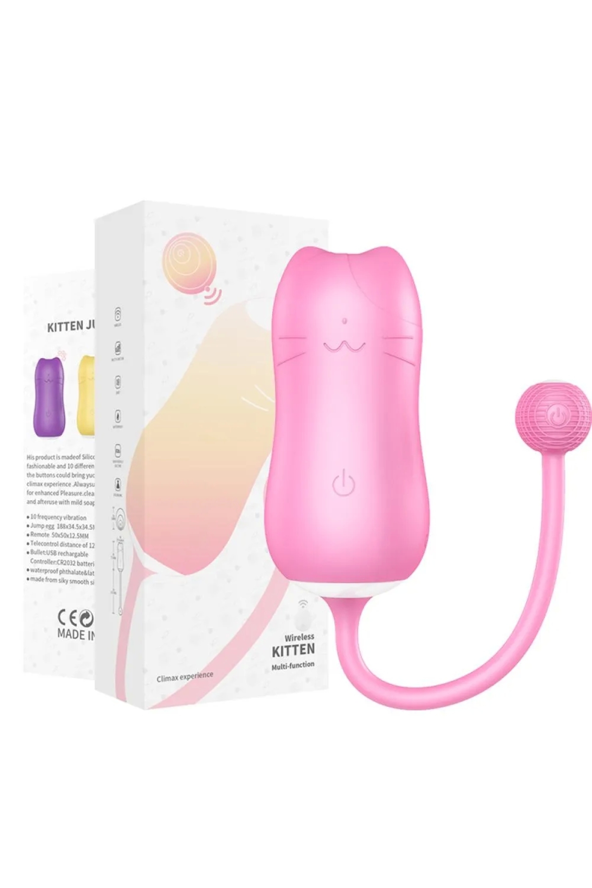 Çok Fonksiyonlu Suya Dayanıklı 10 Titreşim Modu Vibratör [PEMBE]