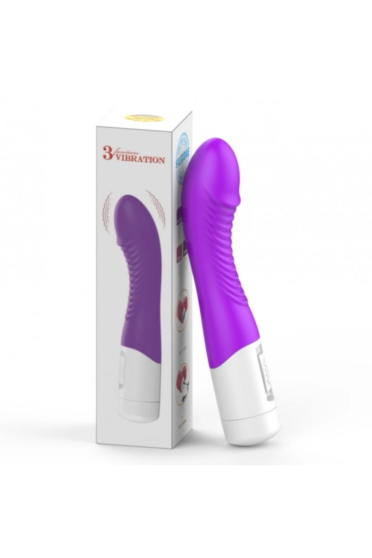 3 Farklı Titreşim Modlu Penis Görünümlü Vibratör