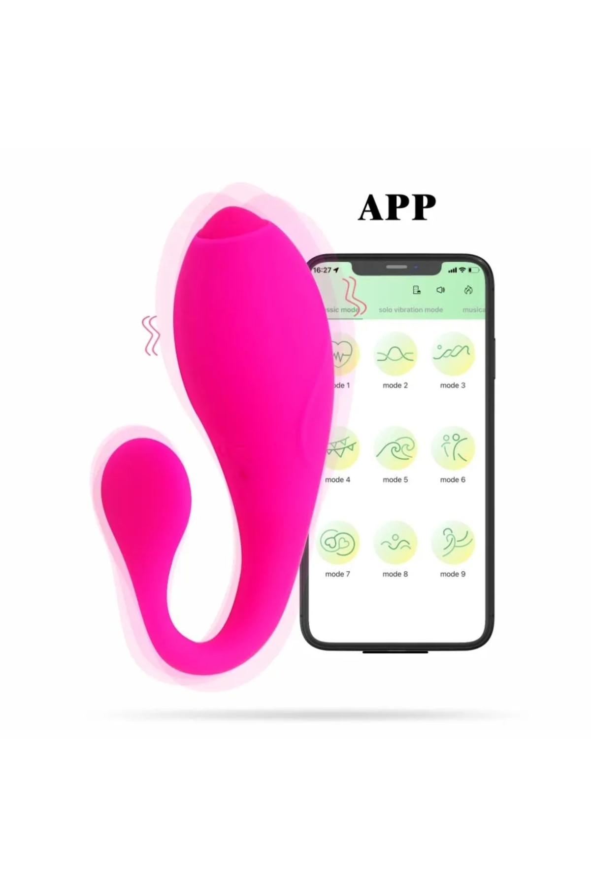 Uygulama Kontrollü – Çoklu Titreşim Fonksiyonlu – Vajina + Anal Titireşimli Vibratör