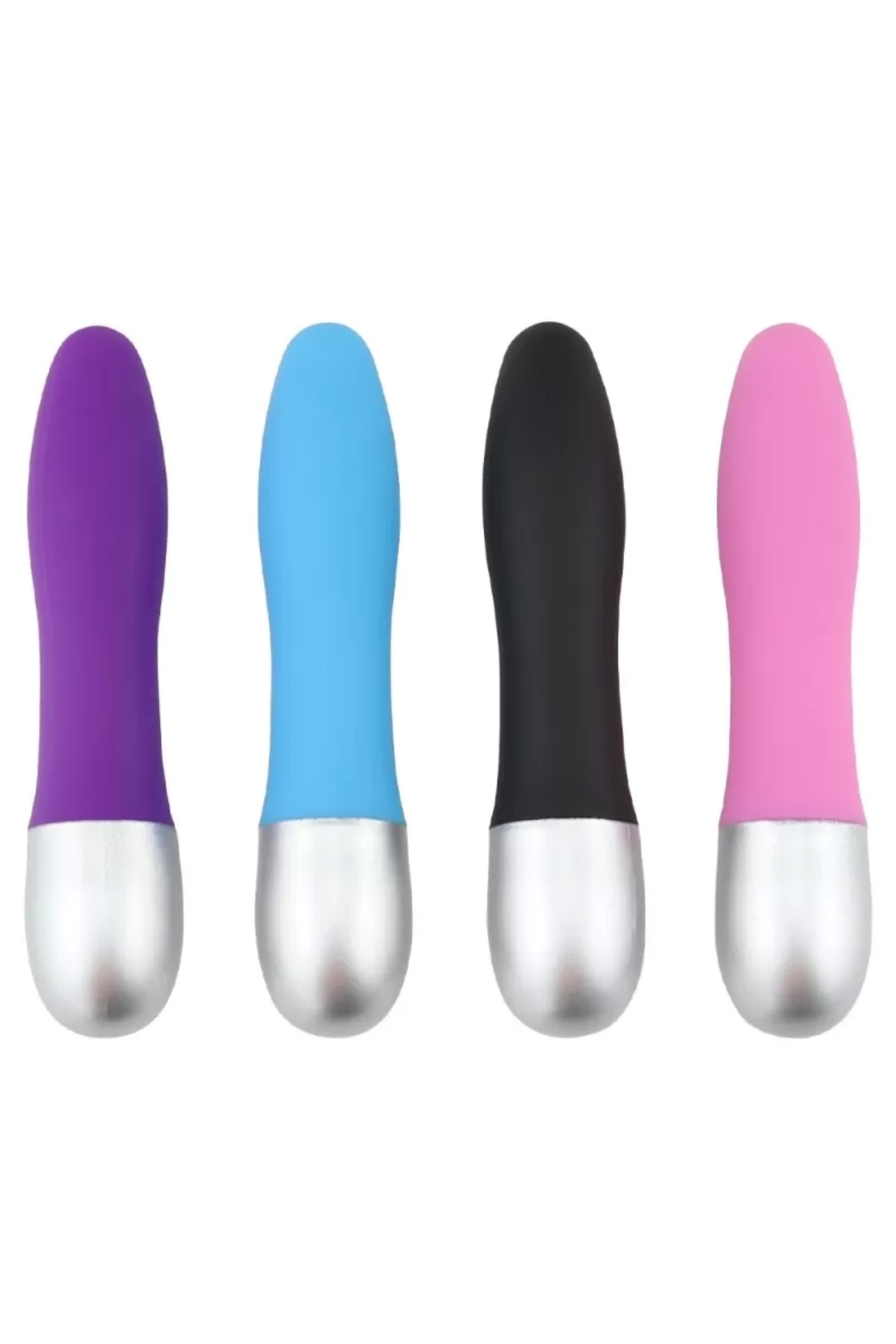 Gümüş Şapka Mini Vibratör - Mor